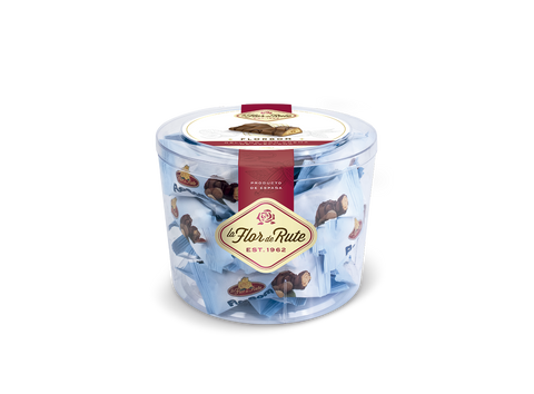 Cilindro Florbom - 350 g - Ambrosía de avellana bañada en chocolate